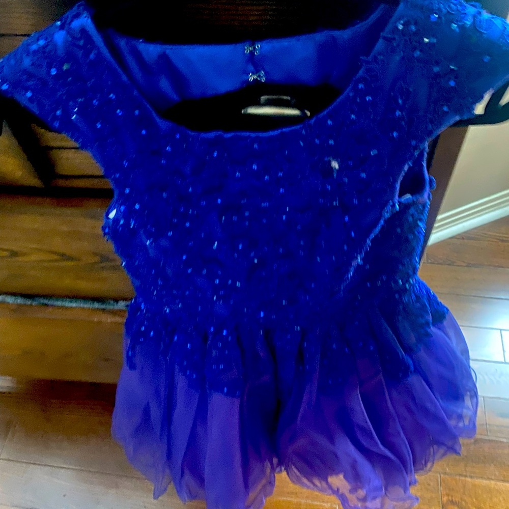 Mom Cheri royal blue dress size 8
